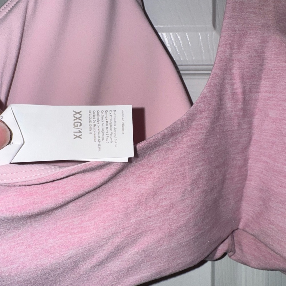 Fabletics Pink Racerback Sports Bra - Picture 4 of 7